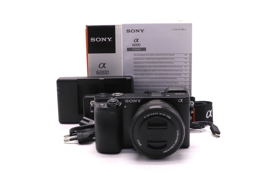 Sony A6000 ILCE-6000 kit в упаковке (пробег 1935 кадров)