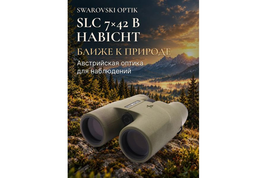 Классический бинокль Swarovski SLC 7x42B Habicht