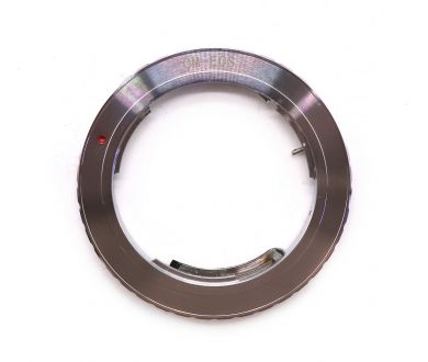 Adapter Olympus OM - Canon EOS silver with chip