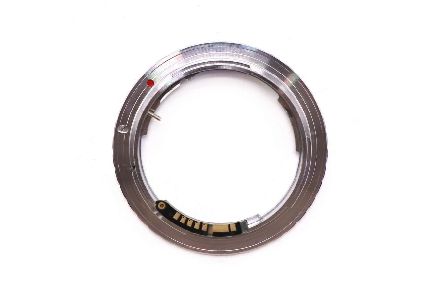 Adapter Olympus OM - Canon EOS silver with chip