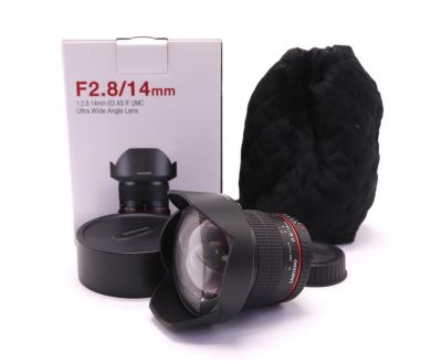 Samyang 14mm f/2.8 ED AS IF UMC Nikon F в упаковке