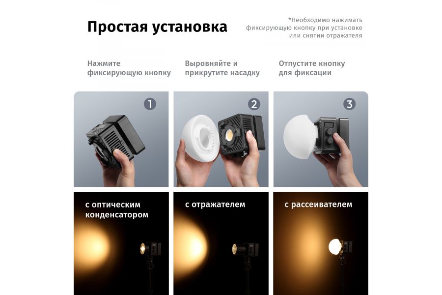 Компактный осветитель Ulanzi EC65 65 Вт bi-color