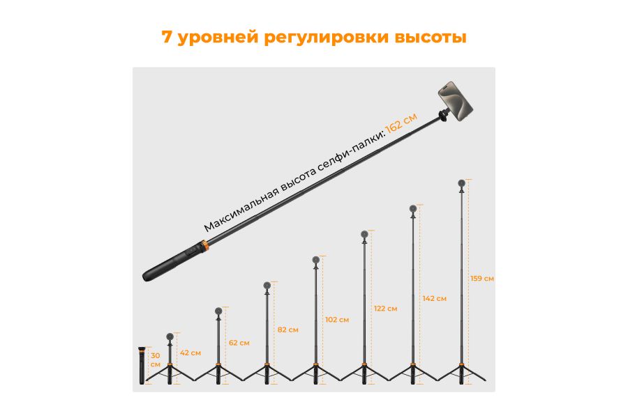 Штатив-монопод K&F Concept MS19 KF09.139