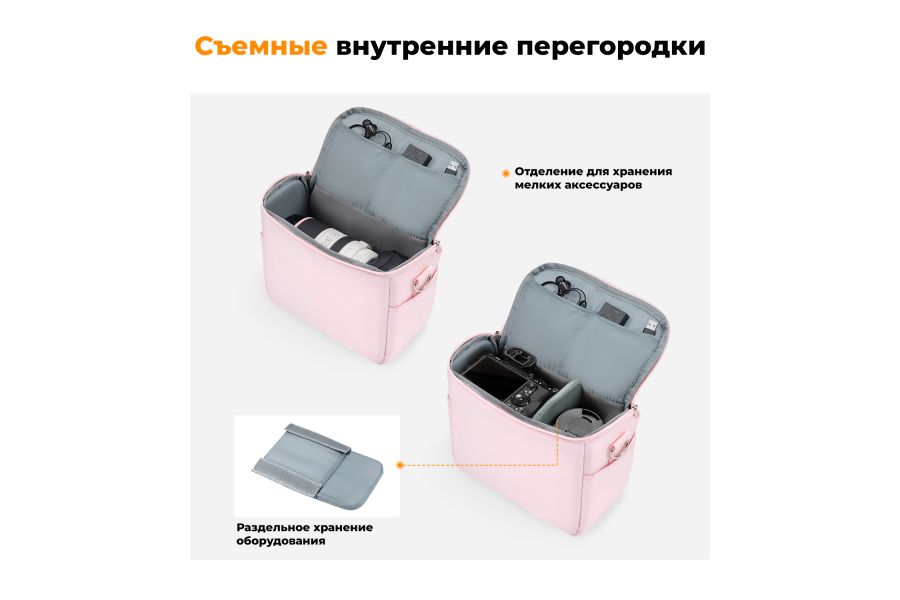 Сумка-слинг K&F Concept 5L KF13.179V2 Розовый