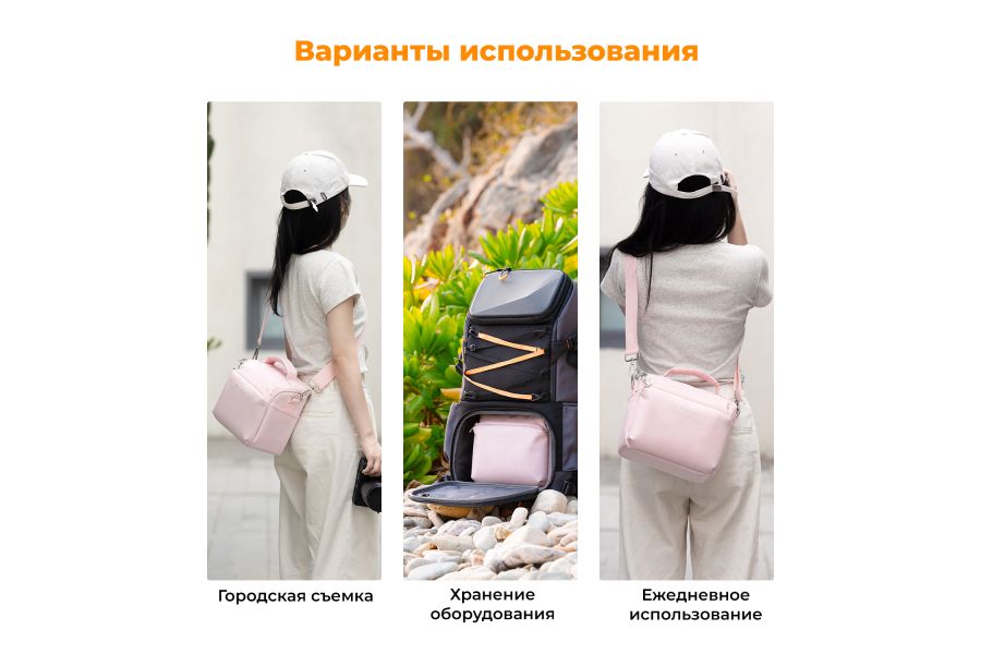 Сумка-слинг K&F Concept 5L KF13.179V2 Розовый