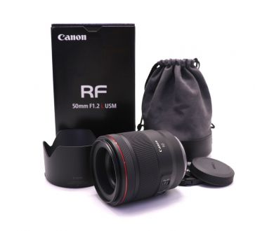 Объектив Canon RF 50mm f/1.2 L USM в упаковке