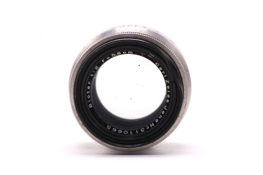 Biotar 2/58 T CZJ 17-ти лепестковый silver (Germany, 1953)