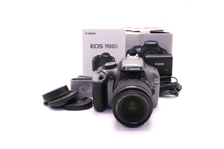 Canon EOS 1100D kit gray в упаковке (пробег 4235 кадров)