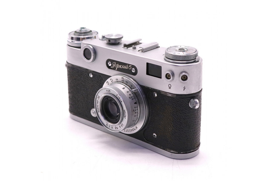 Фотоаппарат Зоркий 5 + Индустар-50 тубусный