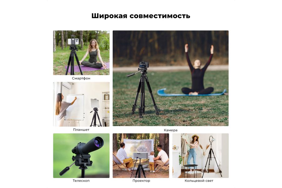 Штатив K&F Concept S254A3 + BV01 KF09.154