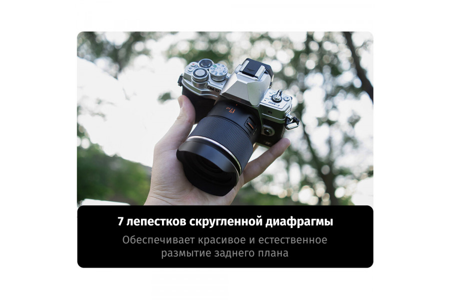 Объектив YongNuo 17mm F1.7M для Micro 4/3 (MFT)