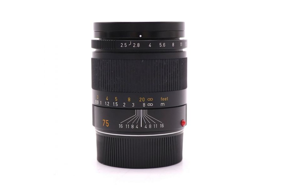 Leica Summarit-M 75mm f/2.5 в упаковке