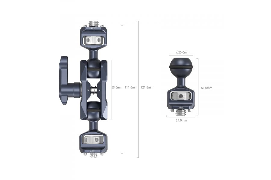 Держатель Magic Arm SmallRig 3874 (1/4- 3/8