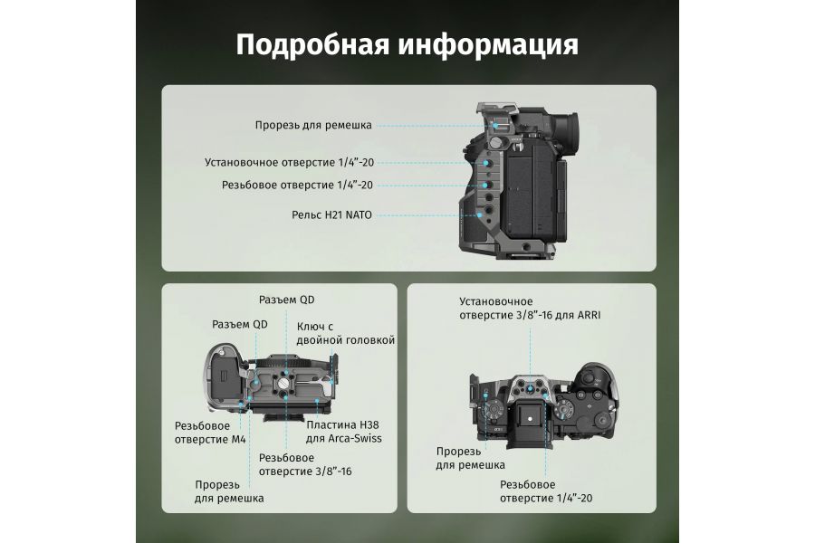 Клетка для SmallRig 5187 для Sony Alpha 1 II / Alpha 9 III