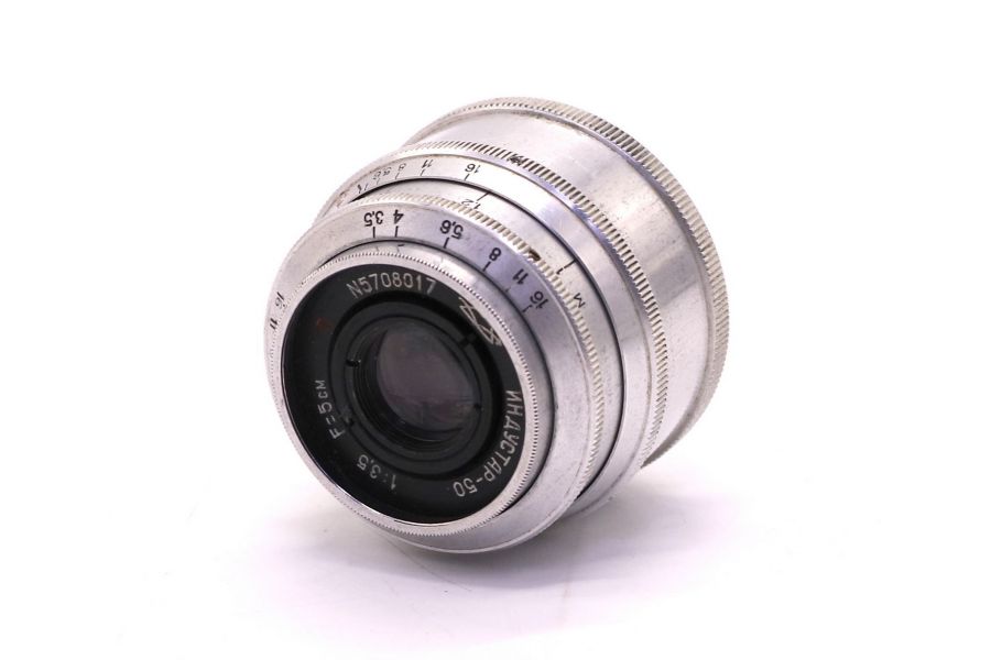 Объектив Индустар-50 3,5/50 П дальномер silver