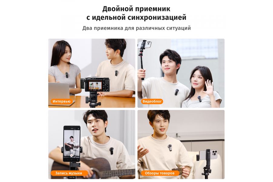 Беспроводной петличный микрофон Ulanzi A100 Type-C (для Android)