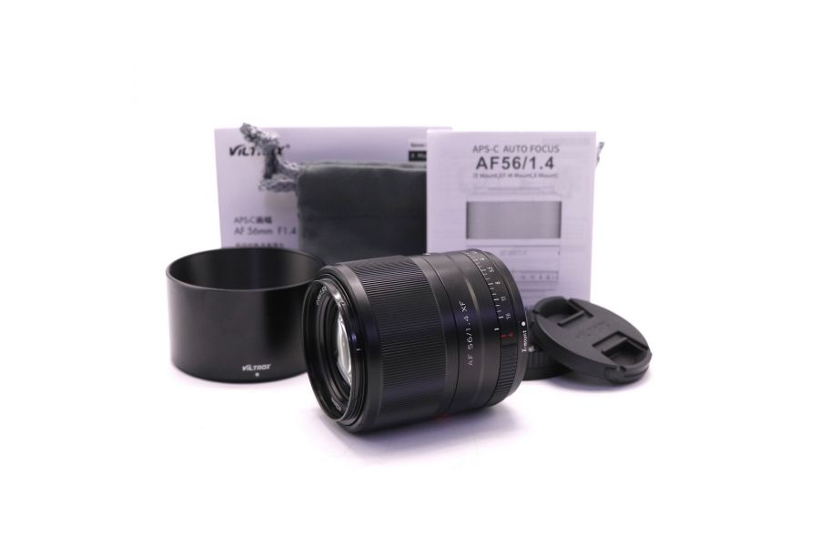 Объектив Viltrox AF 56mm f/1.4 для Fujifilm FX в упаковке