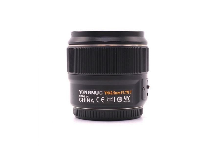 Объектив YongNuo 42.5mm f/1.7M II для Micro 4/3 (2023)