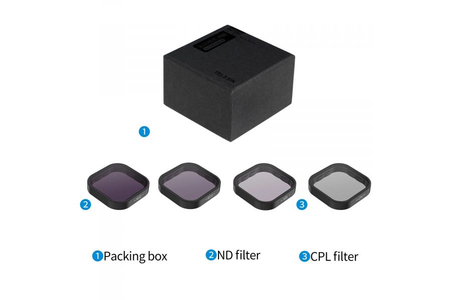 Набор фильтров Telesin GP-FLT-903 CPL/ND для GoPro