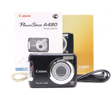 Компактная камера Canon PowerShot A480 в упаковке