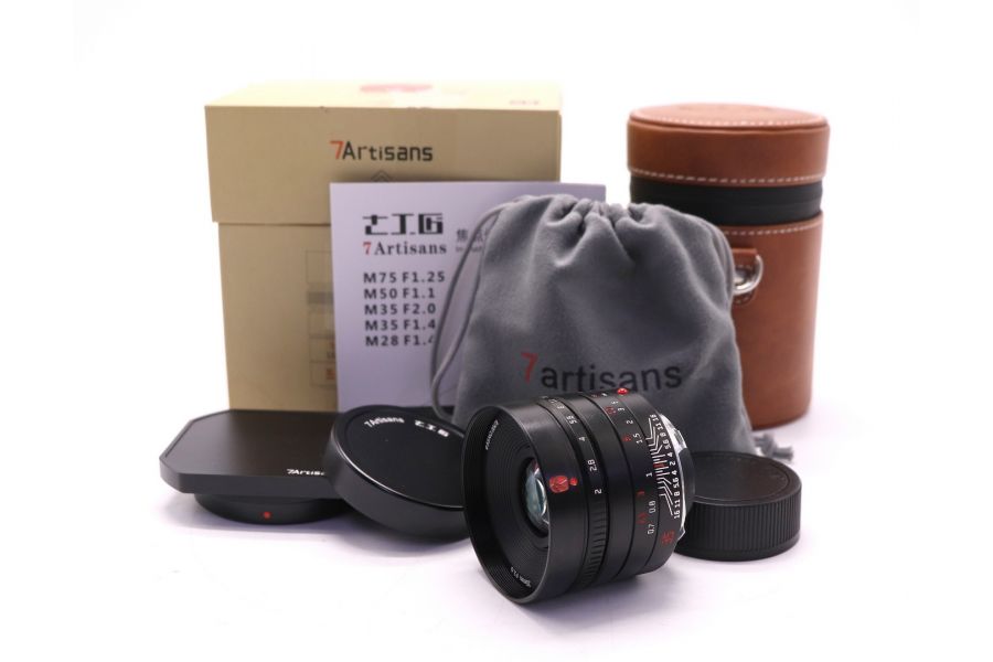 Объектив 7Artisans M35mm f/2 II для Leica M в упаковке