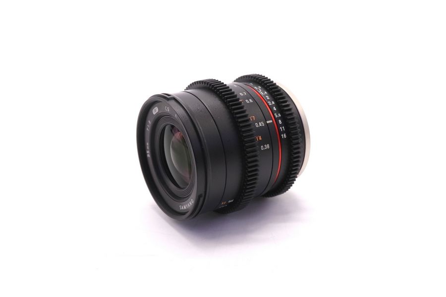 Объектив Samyang 35mm T1.3 ED Aspherical UMC CS Sony E в упаковке