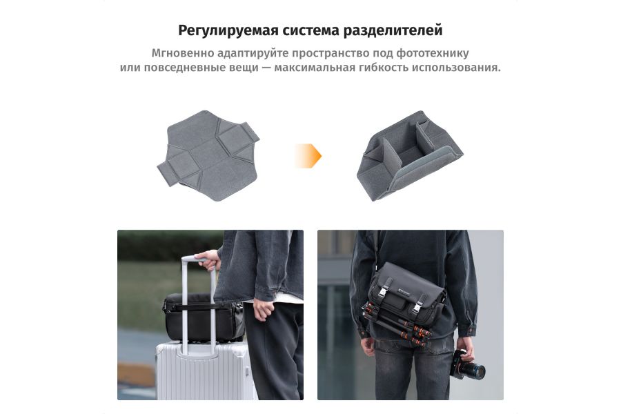 Сумка K&F Concept KF13.142 Стильная и компактная