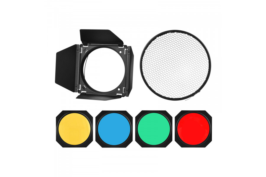Шторки с набором фильтров Godox BD-04 для студии