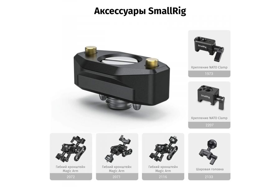 Крепление SmallRig BUN2501 NATO Rail Алюминий