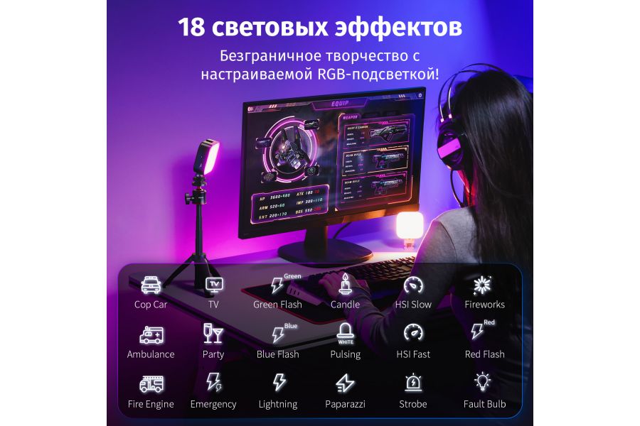 Осветитель Ulanzi U60 2500-9000K Полноцветный RGB
