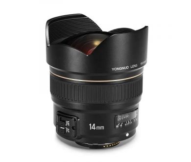 Широкоугольный объектив YongNuo 14mm F2.8 Nikon F, 12 элементов в 9 группах