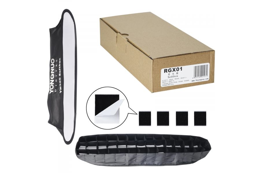 Софтбокс YongNuo RGX01 для YN-360 с сотами, черный, 58×12×10 см
