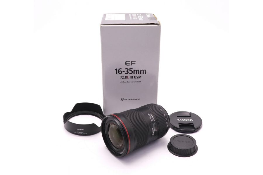 Профессиональный Canon EF 16-35mm f/2.8L III USM в упаковке