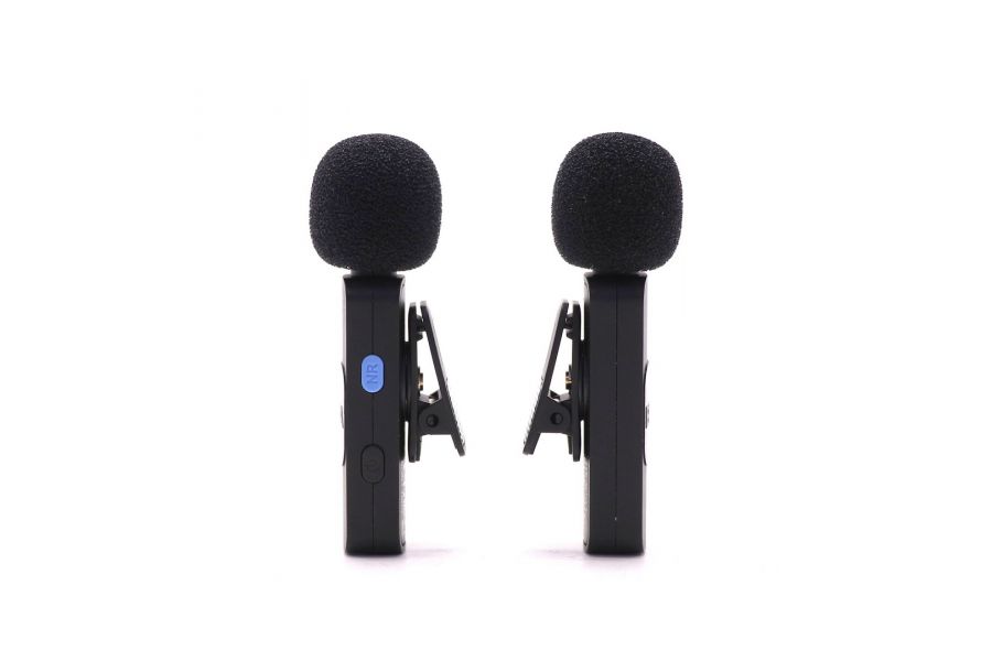 Черный петличный микрофон Boya BY-V2 в упаковке