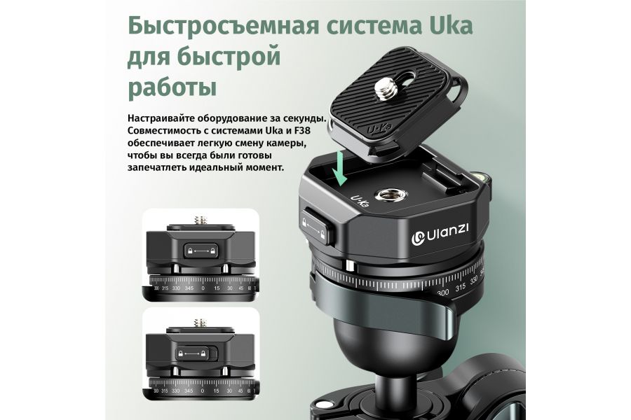 Штатив Ulanzi JJ05 Карбоновый Высота 41 - 184 см