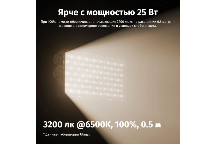 Осветитель компактный Ulanzi PL25 25 Вт 3200 люкс