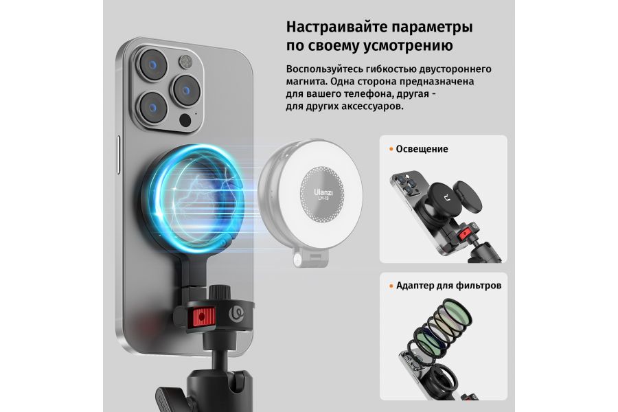 Магнитный гибкий штатив Ulanzi MT30 Нагрузка 1,3 кг