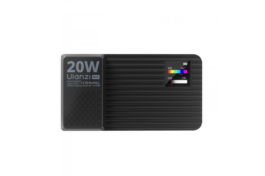 Осветитель Ulanzi K20 RGB 20W 1800K-9000K 3300 мАч