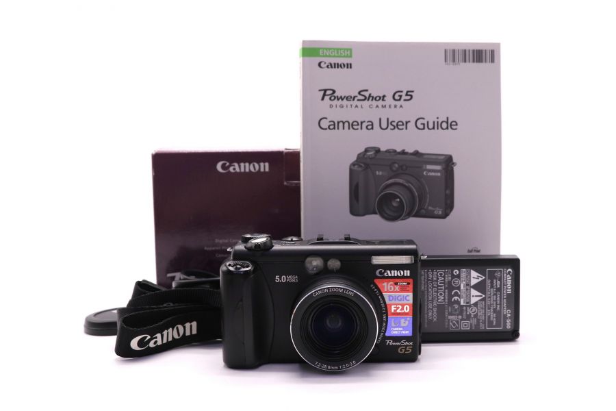 Компактная камера Canon PowerShot G5 в упаковке