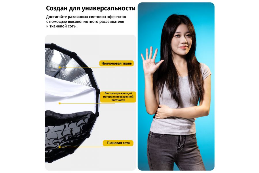 Софтбокс Ulanzi LAS003 Fold D60 60см mini Bowens