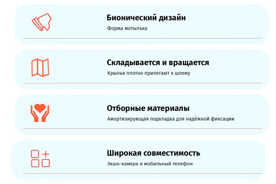 Крепление на подбородок мото шлема Telesin GP-HBM-MT2-YH