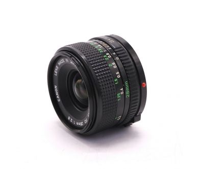 Canon FD 28mm f/2.8 компактный и лёгкий объектив