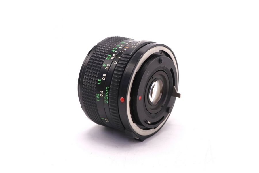 Canon FD 28mm f/2.8 компактный и лёгкий объектив