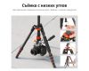 Штатив K&F Concept O255C4 + FH-03 KF09.158 карбоновый, с гидравлической головкой