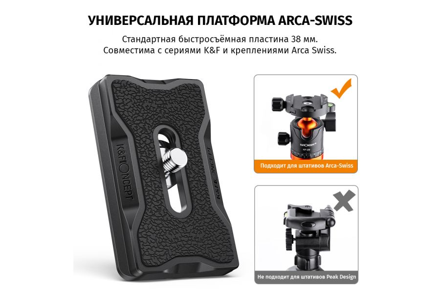 Быстросъемная пластина K&F Concept KF31.031