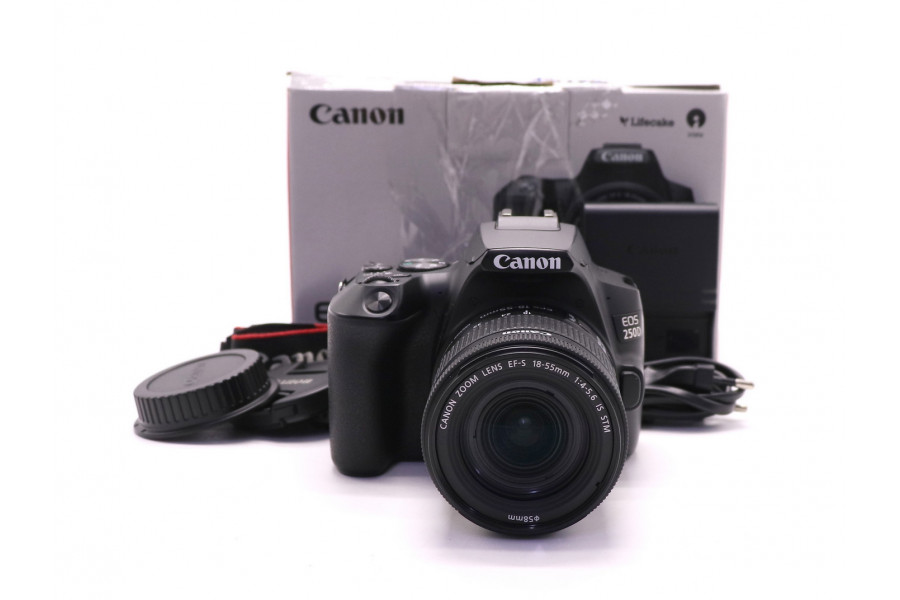 Canon EOS 250D kit в упаковке (пробег 25000 кадров)