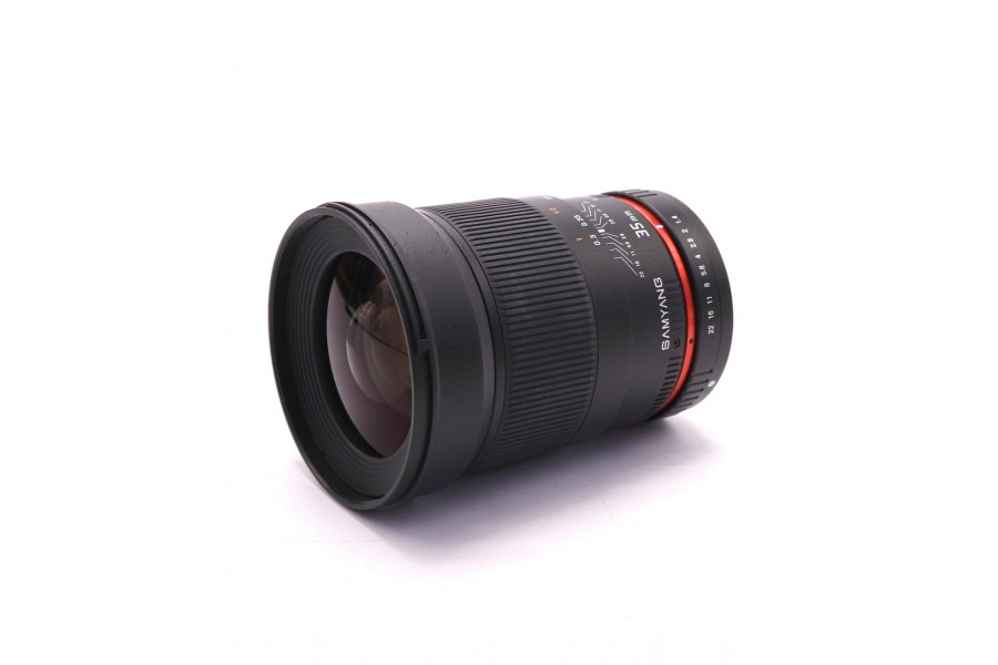 Samyang 35mm f/1.4 AS UMC for Sony A в упаковке