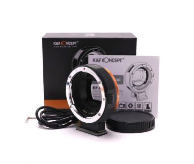 Adapter Canon EOS / EF - Sony E / Sony Nex auto focus K&F Concept в упаковке 