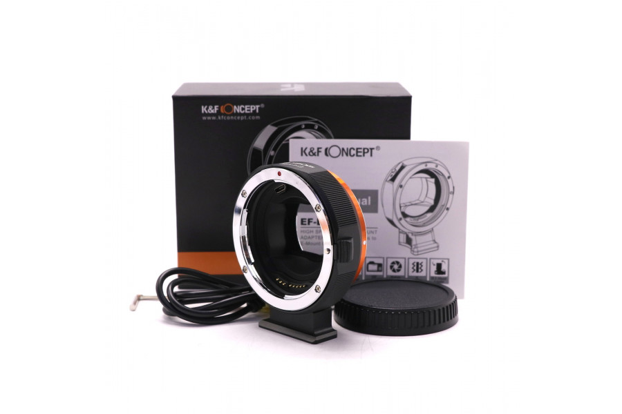 Adapter Canon EOS / EF - Sony E / Sony Nex auto focus K&F Concept в упаковке 