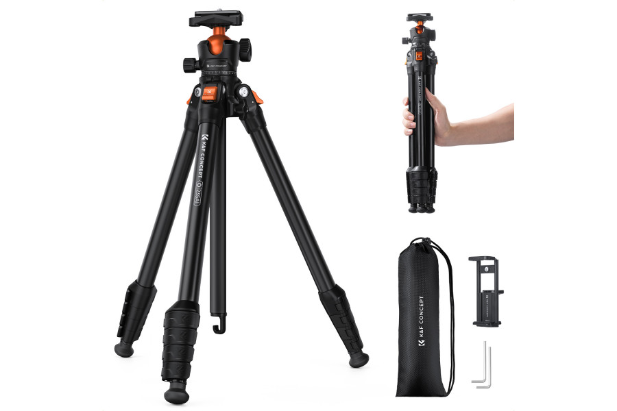 Штатив K&F Concept O235A1 + BH-40 KF09.161 (162,5 см)